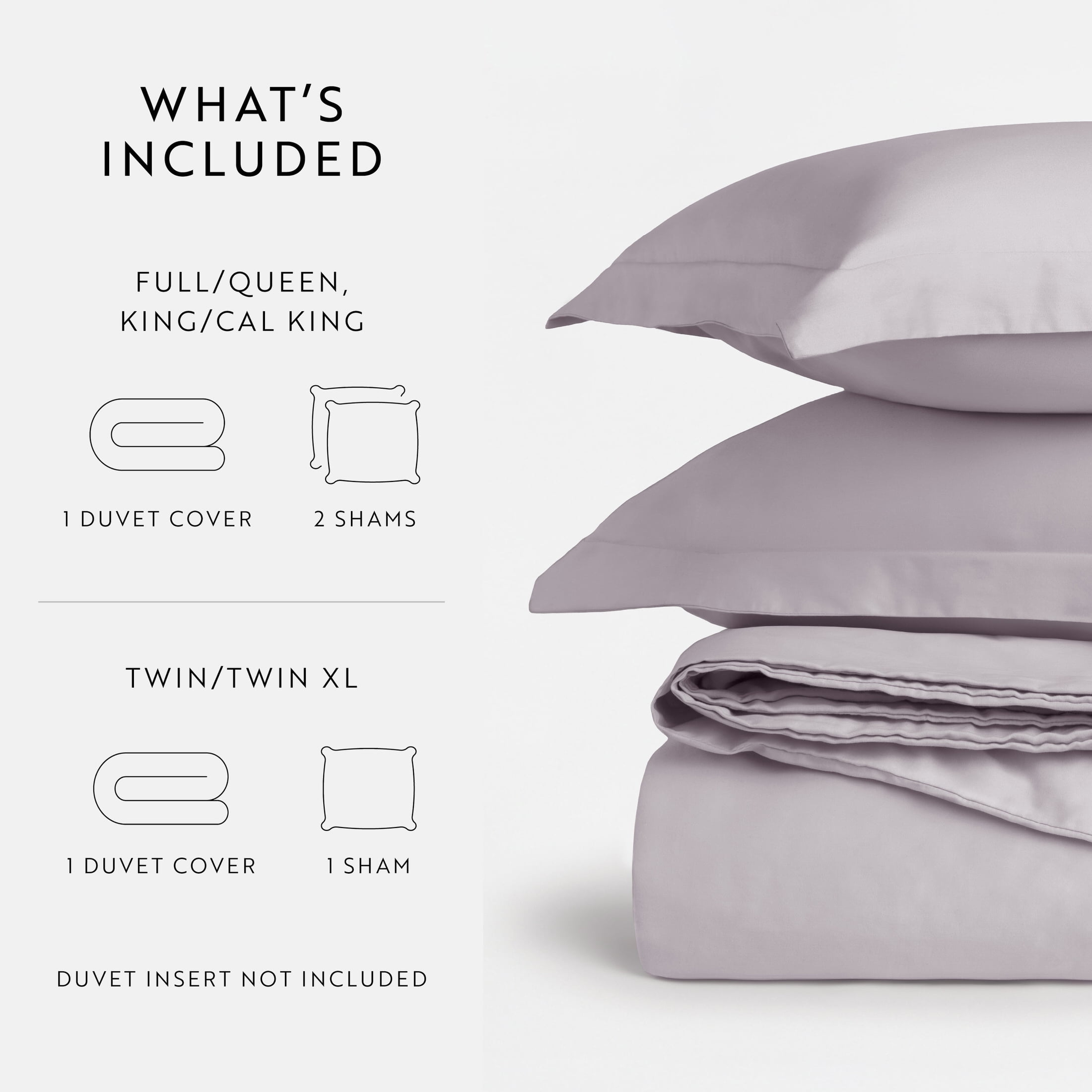 Mauve Vintage Washed 3 Piece Cotton Duvet Cover Set, King/Cal-King, by Noble Linens