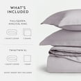 thumbnail image 3 of Mauve Vintage Washed 3 Piece Cotton Duvet Cover Set, King/Cal-King, by Noble Linens, 3 of 6