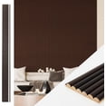 thumbnail image 2 of Slat Wood Wall Paneling for Interior and Ceiling Decoration - Pack of + End-Trim  Size x Smoked Oak, 2 of 5