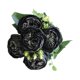 thumbnail image 3 of Ramo de boda artificial, rosas artificiales, flores de , accesorios para fotos, flores artificiales para decoración de bodas, fiestas en el jardín Violeta negra, 3 of 8
