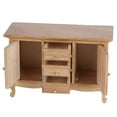 thumbnail image 5 of Falleo Clearance Dollhouse 1:12 Double Door Cabinet Doll House Wooden Furniture Miniature AccessoryDouble Door Cabinet, 5 of 5