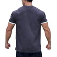 thumbnail image 4 of Men's Short Sleeve Athletic T Shirt Crew Neck Cotton Shirts Classic Top Casual Workout Tees Summer Comfy Clothes, 4 of 4