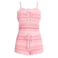 thumbnail image 5 of No Boundaries Mixed Stitch Cami and Shorts Set, 2-Piece, Women's XXS-XXL, 5 of 5