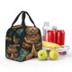 thumbnail image 5 of Fotbe Surreal Meditating Cat Bolsa Térmica con Estampado y Forro de Aluminio Grueso Bolsa de Almuerzo con Bolsillo Frontal para Hombres y Mujeres, Ideal para Trabajo, Escuela, 5 of 8