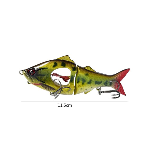 Pesca 11.5cm 23g Señuelo Multi-sección Mini Bionic Spin Baits Tackle (Color B) Sywqhk Para Estrenar