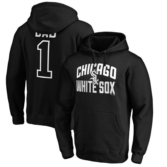 Men's Black Chicago White Sox Father's Day #1 Dad Pullover Hoodie