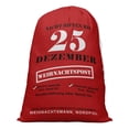 thumbnail image 1 of Printtoo 2 Pcs Large Santa Sacks With Drawstring Canvas Xmas Gifts Bags For Kids Christmas 27x20 Inch, 1 of 1