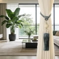 thumbnail image 4 of 2 Pack Curtain Tiebacks with Tassel, Outdoor Decorative Curtain Holdback, Modern Rope Window Curtain Ties Backs Draperies Holder for Office Home Window Decoration, 4 of 7