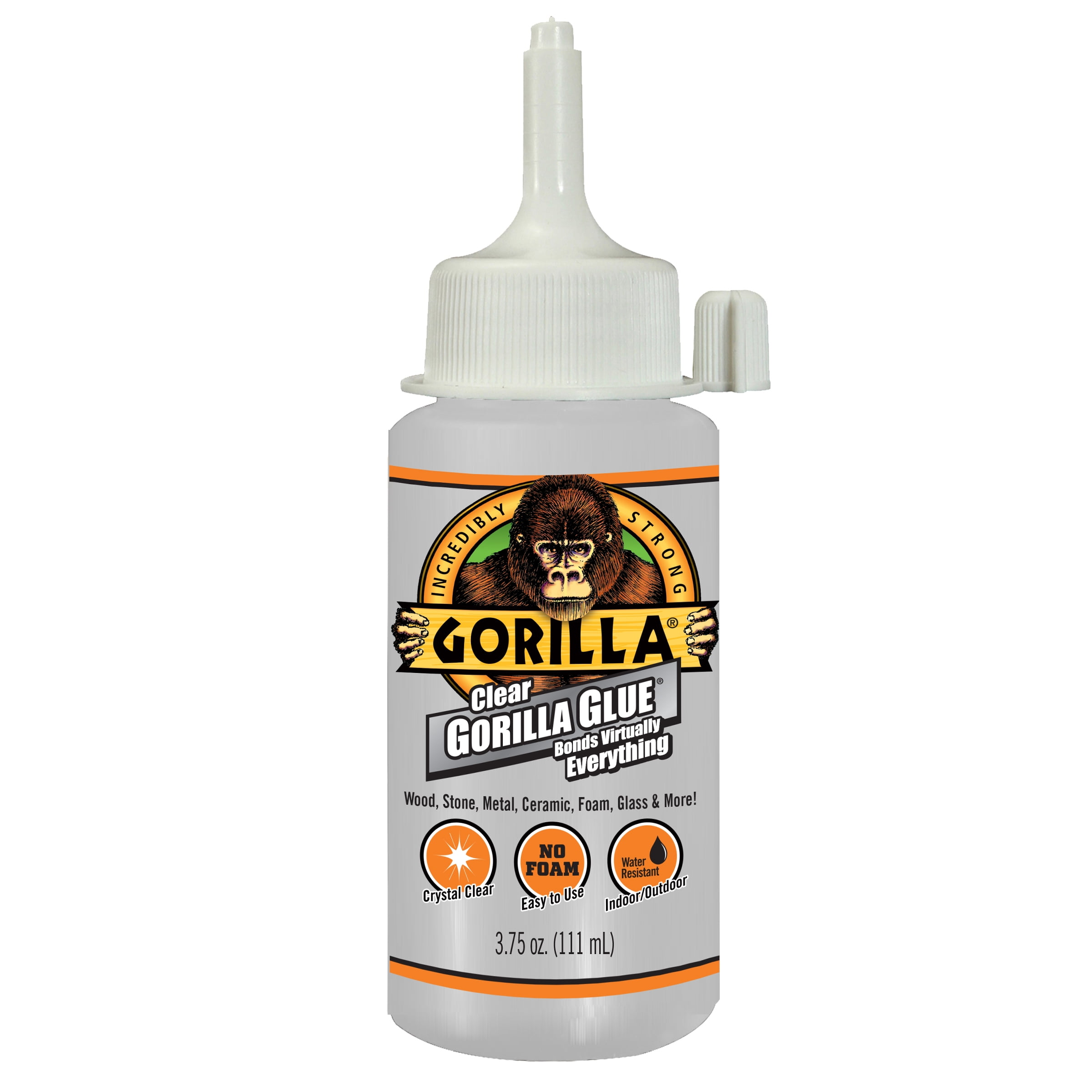 Gorilla Clear Glue 3.75 ounce Bottle, Pack of 1 Bottle
