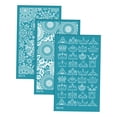 thumbnail image 2 of Rongfmy 3Pcs Clay Tool Silk Screen Stencils, Reusable Silkscreen Print Kit, Silk G, 2 of 9