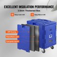 thumbnail image 3 of VEVOR Insulated Food Pan Carrier, 82 Qt Hot Box for Catering, LLDPE Food Box Carrier with One-Piece Buckle, Front Loading Food Warmer with Handles, End Loader with Wheels for Restaurant, Canteen, etc., 3 of 8