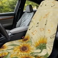 thumbnail image 3 of Xixirimido Sunflower Music Notes Print Car Seat Towel Covers Athletic Running Towel Sweat Car Front Seat Protector Non Slip Cover for Outdoor Sport Activities Washable, 3 of 8