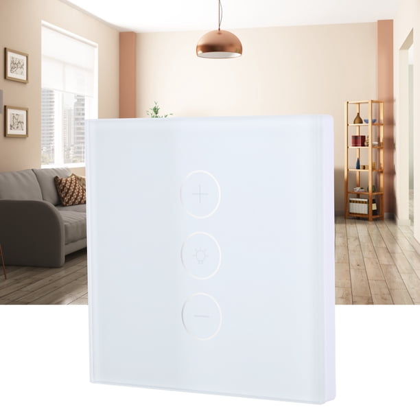 Interruptor De Atenuación De Control De Voz, Interruptor De Atenuación De Luz Inteligente Wifi Enchufe UE 110-240V Para El Hogar