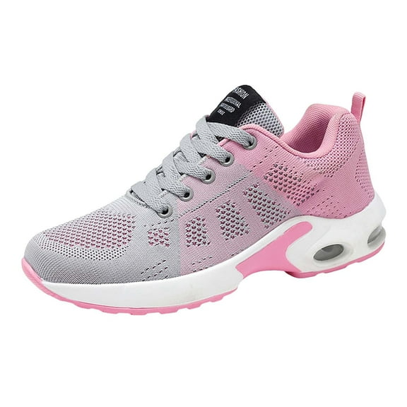 YLYL Running Shoes Women Arch Support Non Slip Work Shoes Breathable Knit Upper Lightweight Shoes