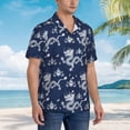 thumbnail image 3 of Balery Dragon Camisas hawaianas de manga corta para hombre, camisas playeras de corte holgado, camisas de vacaciones con botones,Large, 3 of 7