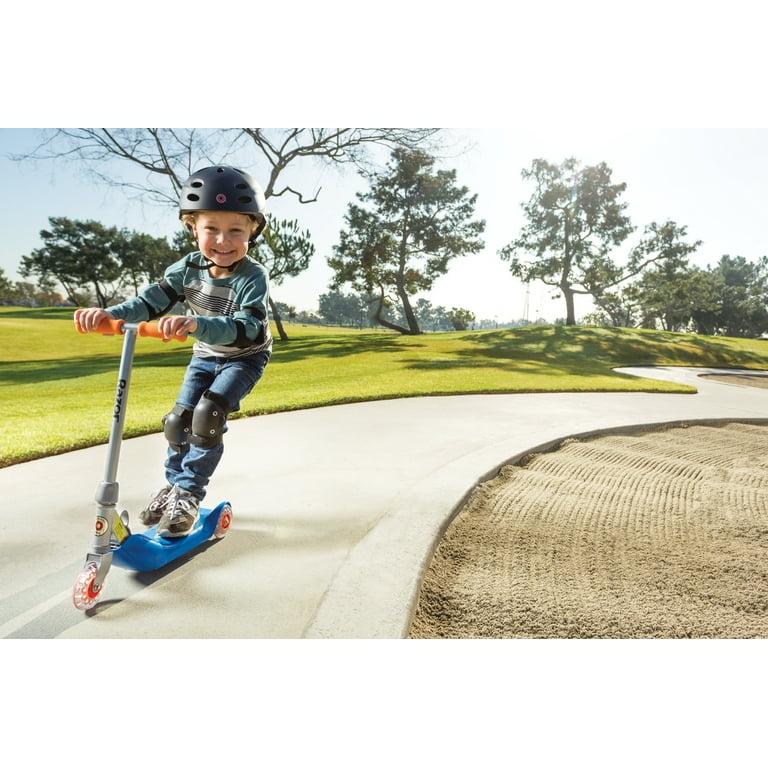 Razor Jr. Folding Kiddie Three Wheel Kick Scooter - Blue