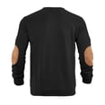 thumbnail image 3 of FRSASU Mens Long Sleeve Sweatshirt Stand Crew Neck Sweatshirt Top for Men Fleeced Hooded Sweatshirts Black, 3 of 9