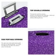 thumbnail image 5 of Vsdgher Glitter Purple Print Luggage Cover Washable Suitcase Cover Protector Anti-scratch Suitcase cover Fits 18-32 Inch Luggage, 5 of 8