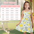 thumbnail image 5 of Uourmeti Dachshund Donuts Print Girls Cute Dress Causal Spring Summer Sundress Girls Cute A Line Midi Swing Dresses for Kids Causal Clothes, 5 of 7