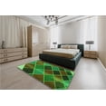 thumbnail image 4 of Ahgly Company Indoor Rectangle Patterned Army Green Area Rugs, 2' x 5', 4 of 6
