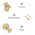 thumbnail image 3 of OULII Cabinet Handles Single Hole Golden 2Pcs Advanced Technology For Bedroom Cabinets 1.4X1Inch, 3 of 8