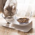 thumbnail image 4 of Greeniant Tazón doble antideslizante para gatos, tazón para perros con soporte para alimentación de mascotas, tazón de agua para gatos, comida para Suministros para gatos 1 tazón blanco Greeniant PT000499-02, 4 of 6