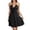 a-Black52, variant on Womens Halter Neck V Neck Ruched Bust Tiered Solid Color Mini Dress Casual Flowy Sundress For Beach Vacation Date Night Summer Wear Yellow L