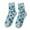 Blue, variant on Women's Warm Furry Mid-Calf Socks Cozy Thermal Knitted Footwear for Indoor Comfort Size:One Size
