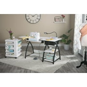 Comet Sewing Table with Height Adjustable Platform, Storage and Grid Top for Cutting-13336