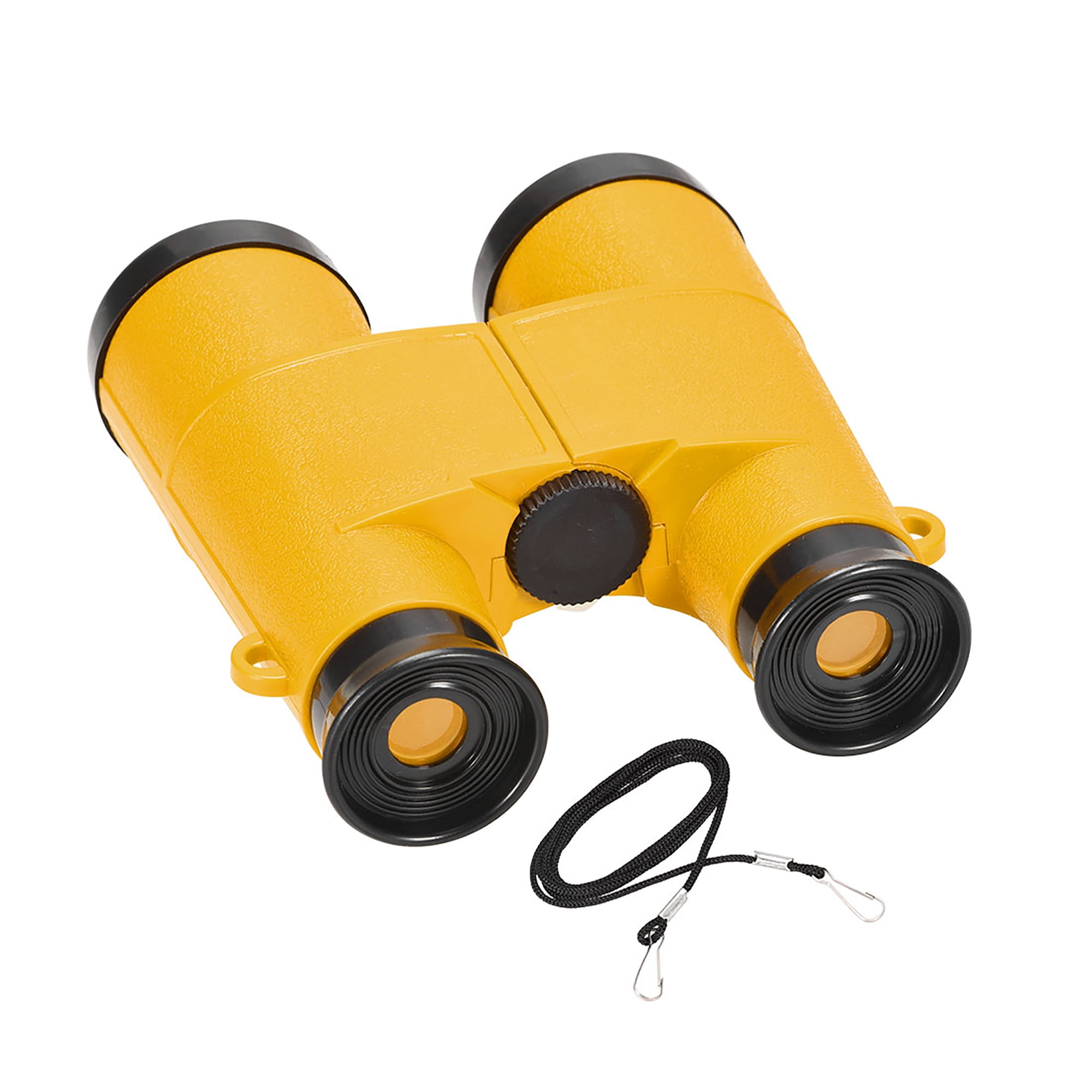 Toy Binoculars 6X35 Compact Foldable Binoculars Yellow with Neck Strap