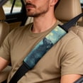 thumbnail image 4 of Xoenoiee Dachshund Starry Night Print Car Seat Cover Full Set, PU Leather Front Seat Covers Universal Seat Belt Pads Waterproof Armrest Cover, 5 Piece Auto Accessories for Cars, SUVs, Trucks, 4 of 7
