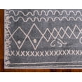 thumbnail image 5 of Unique Loom Tribal Fez Rug Gray/Ivory 5' 1" x 8' Rectangle Geometric Bohemian Perfect For Living Room Bed Room Dining Room Office, 5 of 7