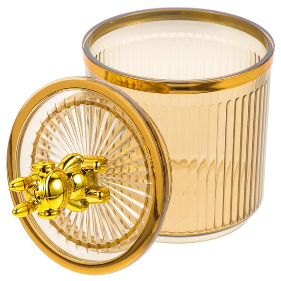 LEORX Transparent Decorative Jar with Lid Acrylic Storage Living Room 1Pcs