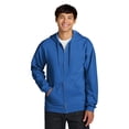 thumbnail image 2 of Gildan Softstyle Full-Zip Hoodie, Ring-Spun Cotton Midweight Fleece Sweatshirt, Royal, XL, 2 of 5