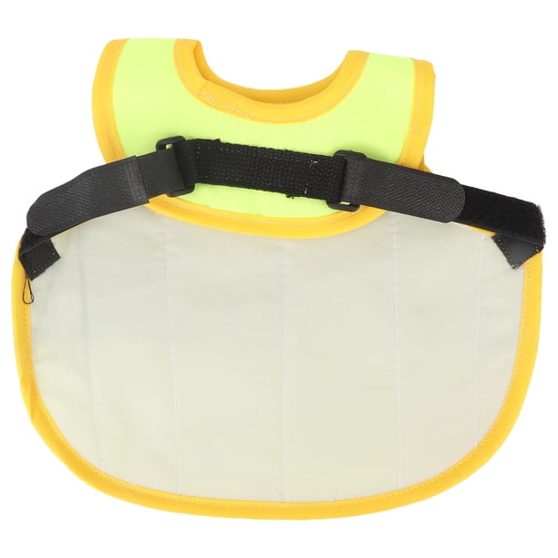 Chaleco Reflectante de Pollo Poliéster Reutilizable Protección de Plumas Arnés de Pollo para Gallina Pato Gansos Amarillo