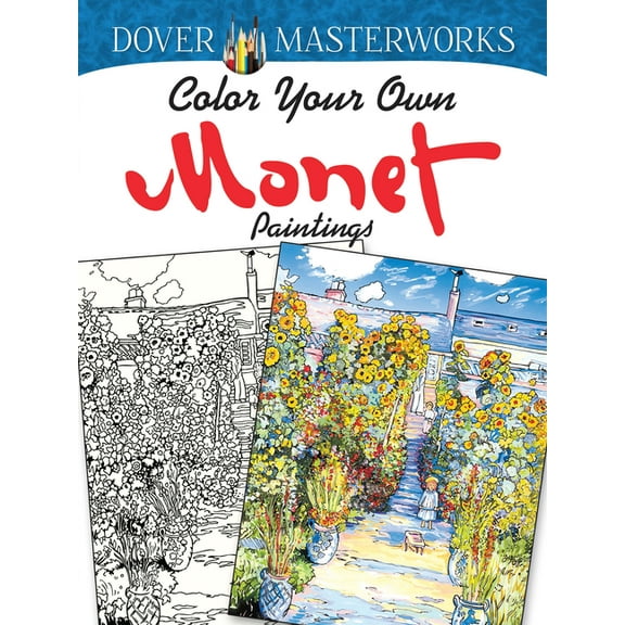 Adult Coloring Books: Art & Design Color Your Own Monet Paintings, (Paperback)