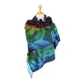 thumbnail image 2 of Colorful Rainbow Silky Tropical Colorful Exotic Pashmina Wrap Shawl Scarf, 2 of 5