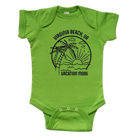 

Inktastic Summer Vacation Mode Virginia Beach Virginia Gift Baby Boy or Baby Girl Bodysuit