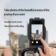 MJMJ Plus 16 Waterproof Phone Holder Full Sealed Touch Screen Bike Mount Phone Case Cover for Cellphone GPS etc Black