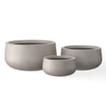 thumbnail image 1 of Maceta Kante Round Concrete, juego de 3 unidades, 19,6 x 15,7 x 11,8 cm, con drenaje, 1 of 8