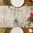 thumbnail image 5 of White Snowflake Christmas Table Runner, 13'''' x 72'''', Polyester, 5 of 6