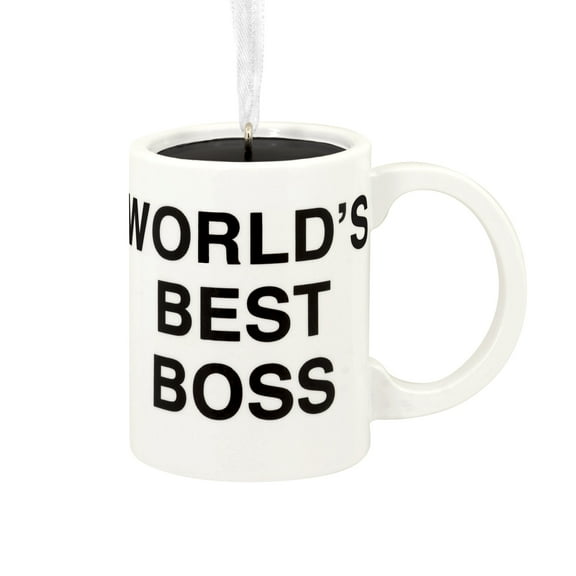 Hallmark Christmas Ornament (The Office World's Best Boss Coffee Mug) 1 Count