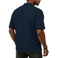 thumbnail image 4 of Dresfit Henley Shirts for Man Knitted Short Sleeve Waffle Shirt Summer 2026 Big and Tall Workout Tees Oversized Basic Lightweight T Shirts Navy M, 4 of 8