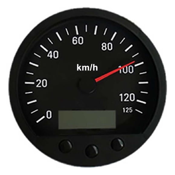 Pulse Speedometer Odometer 140mm Diameter Speed Indication Range 0-125km/h With Backlight For Truck Minivan 9-36V ,High Precision