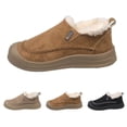thumbnail image 2 of LIJCC Womens Winter Warm Fluffy Snow Boots Warm Faux Fur Lining Anti-Slip Loafers Non Slip Short Booties Slip On Fuzzy Indoor Outdoor House Shoes, 2 of 4
