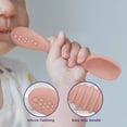 thumbnail image 4 of Sperric Silicone Tableware Spoons 4 Pack, BPA Lead Phthalate & Plastic Free, Baby Self Feeding Utensils for Infant & Toddler, Great Gift, 4 of 5