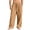 BUV47-Earthy Yellow, variant on Mens Casual Linen Pants Cotton Lightweight Loose Fit Drawstring Elastic Waist Pockets Straight Legs Summer Beach Yoga Pant Light Gray 3XL