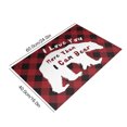 thumbnail image 4 of ruzhgo Valentine's Day Doormat Scene Layout Welcome Doormats Living Room Kitchen Printing Pattern Festival Themed Cushion Floor Rugs Bear pattern 18x30in=45x75cm Bear pattern 16x24in=40x60cm, 4 of 6