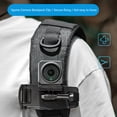 thumbnail image 3 of Action Camera Backpack Strap Mount, Portable Sports Camera Backpack Clip Fit for Action5Pro Anti Slip Secure Grip 1/4 inch Screw Interface  for Action Camera, 3 of 7