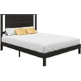 thumbnail image 3 of LUXOAK Solid Wood Queen Size Bed Frame with Easy Assembly & Storage Space, Dark Brown, 3 of 7